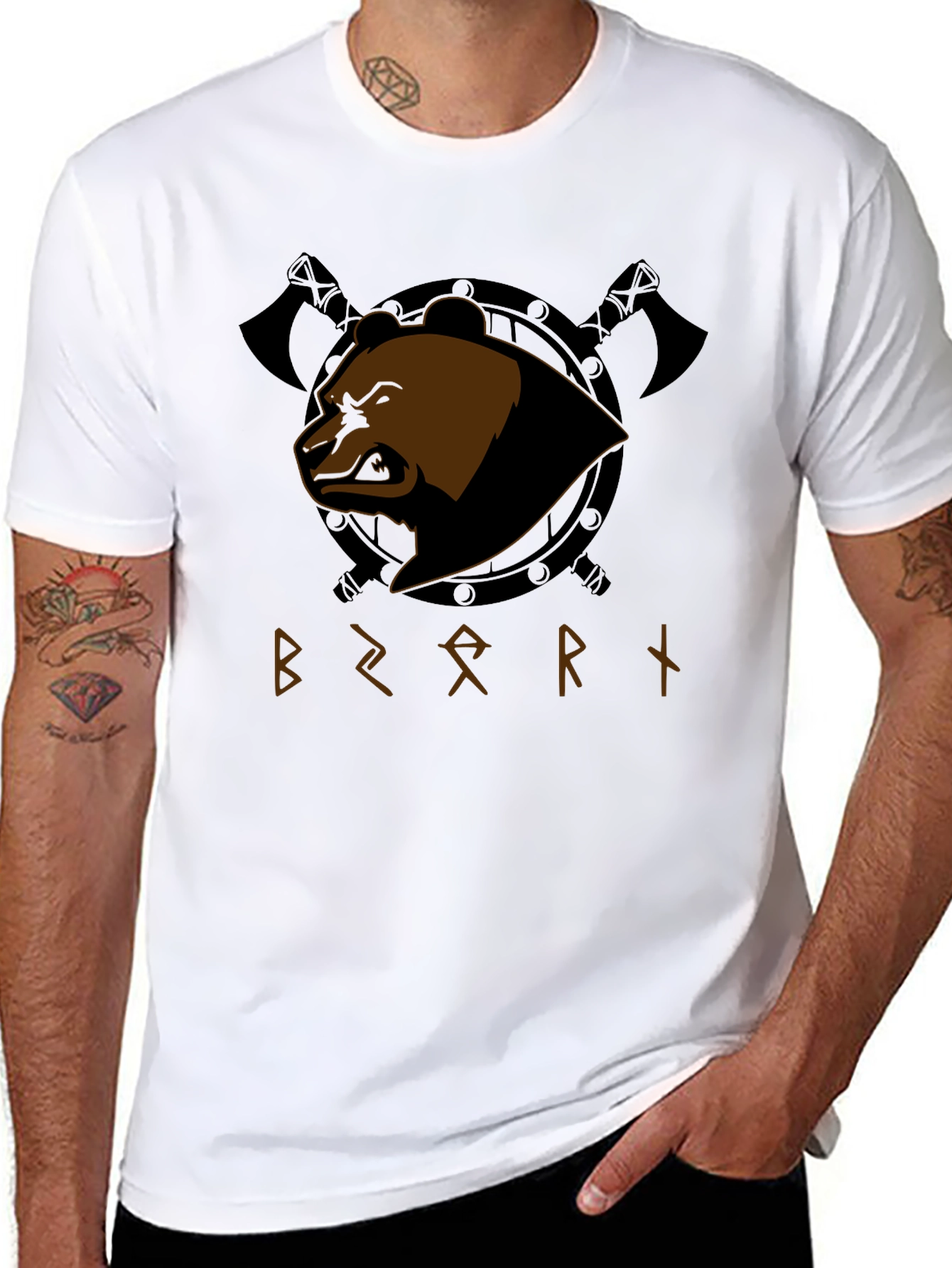 Camiseta Hombre Bearry Vikinga
