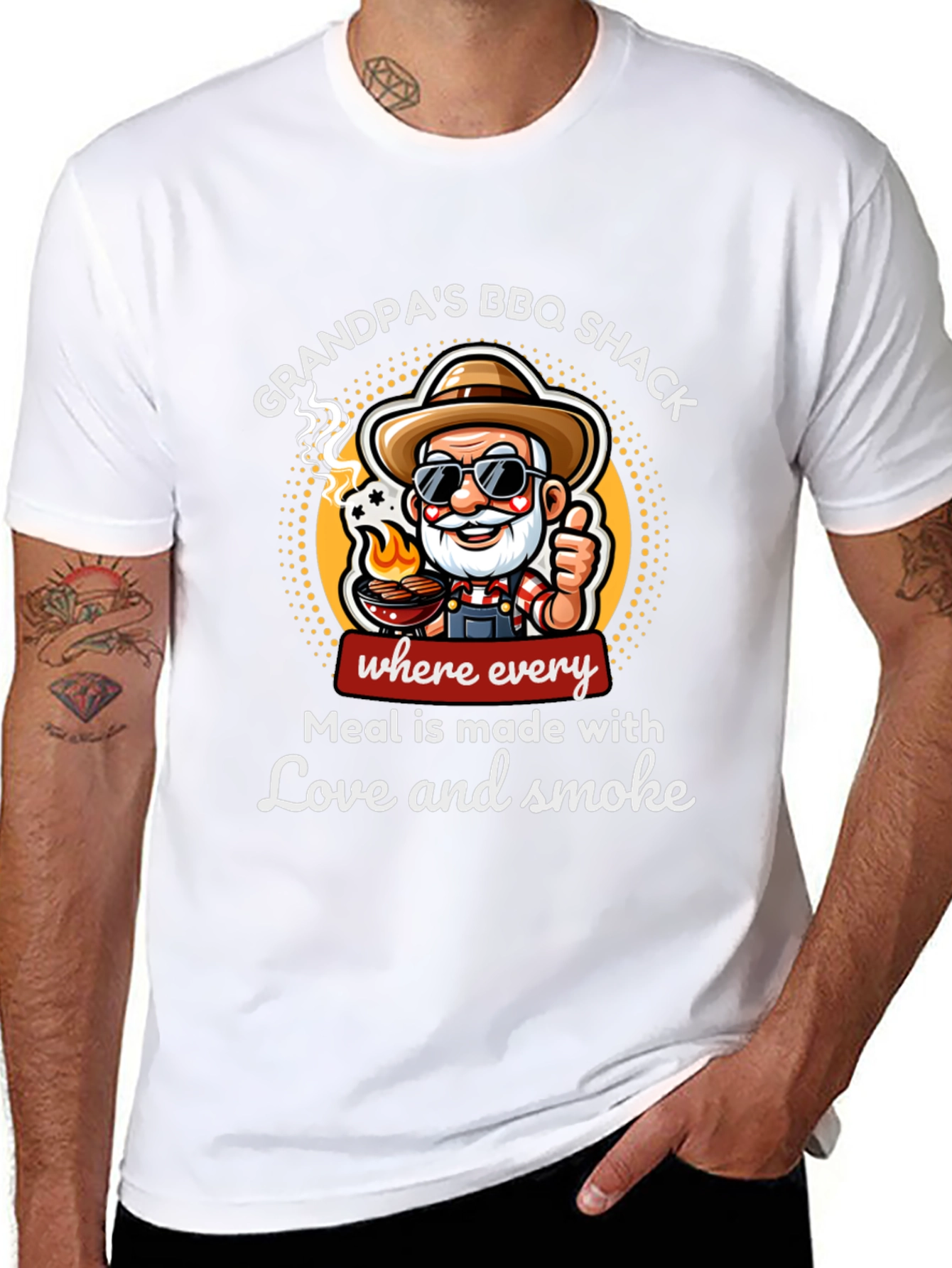 Camiseta Grandpas BBQ Shack