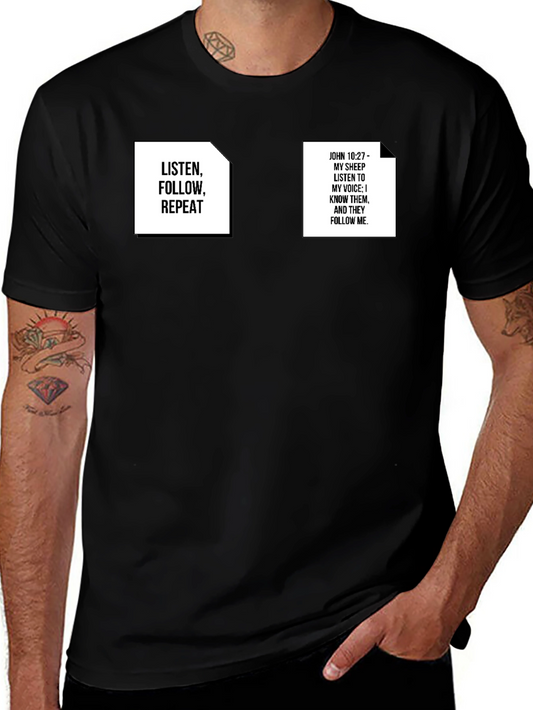 Camiseta Negra con Mensajes Inspiradores