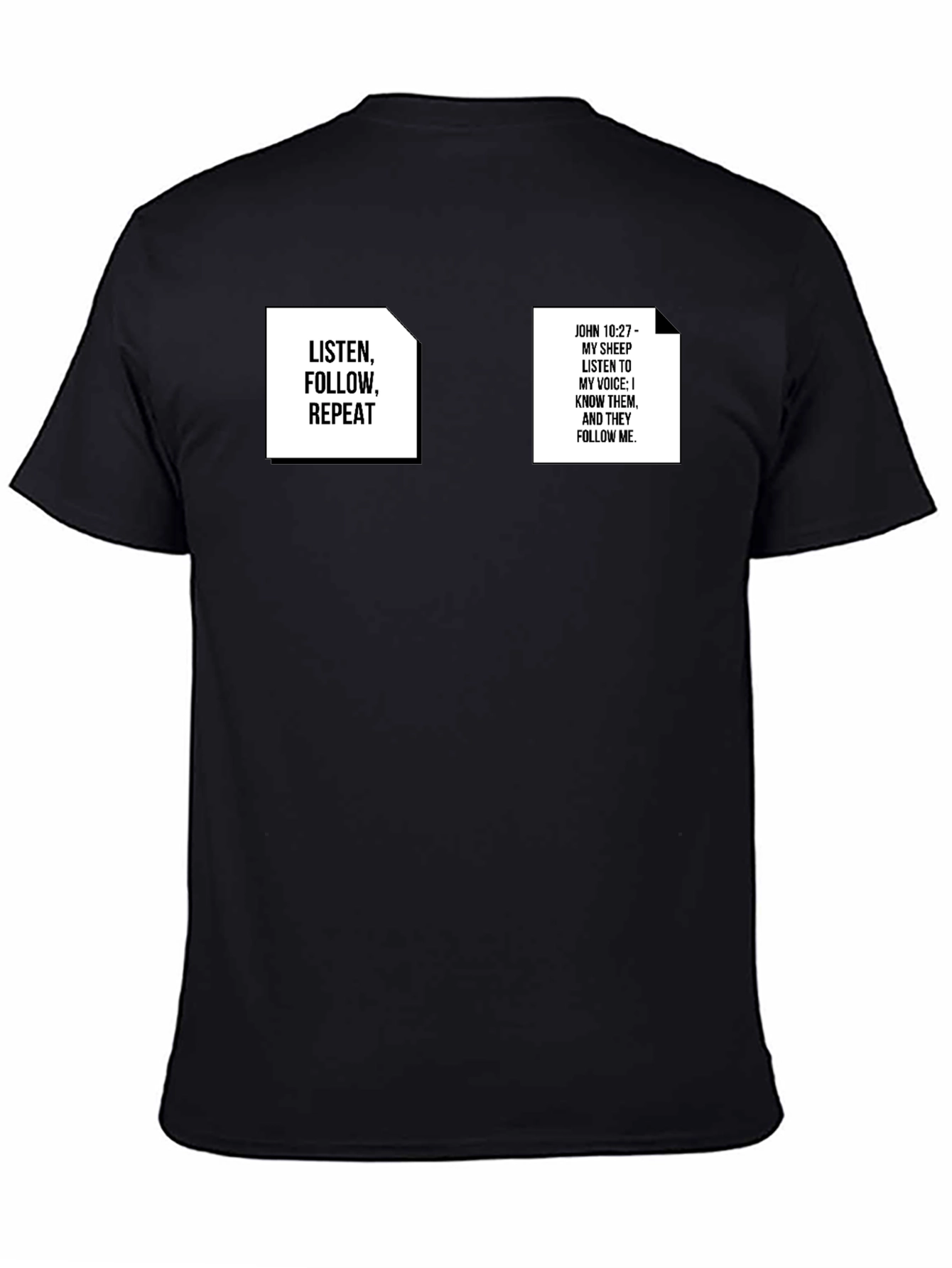 Camiseta Negra con Mensajes Inspiradores