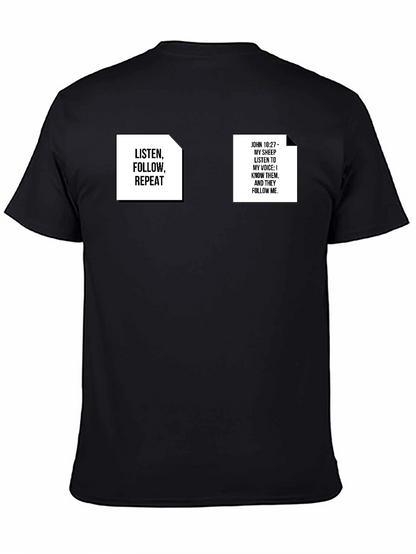 Camiseta Negra con Mensajes Inspiradores