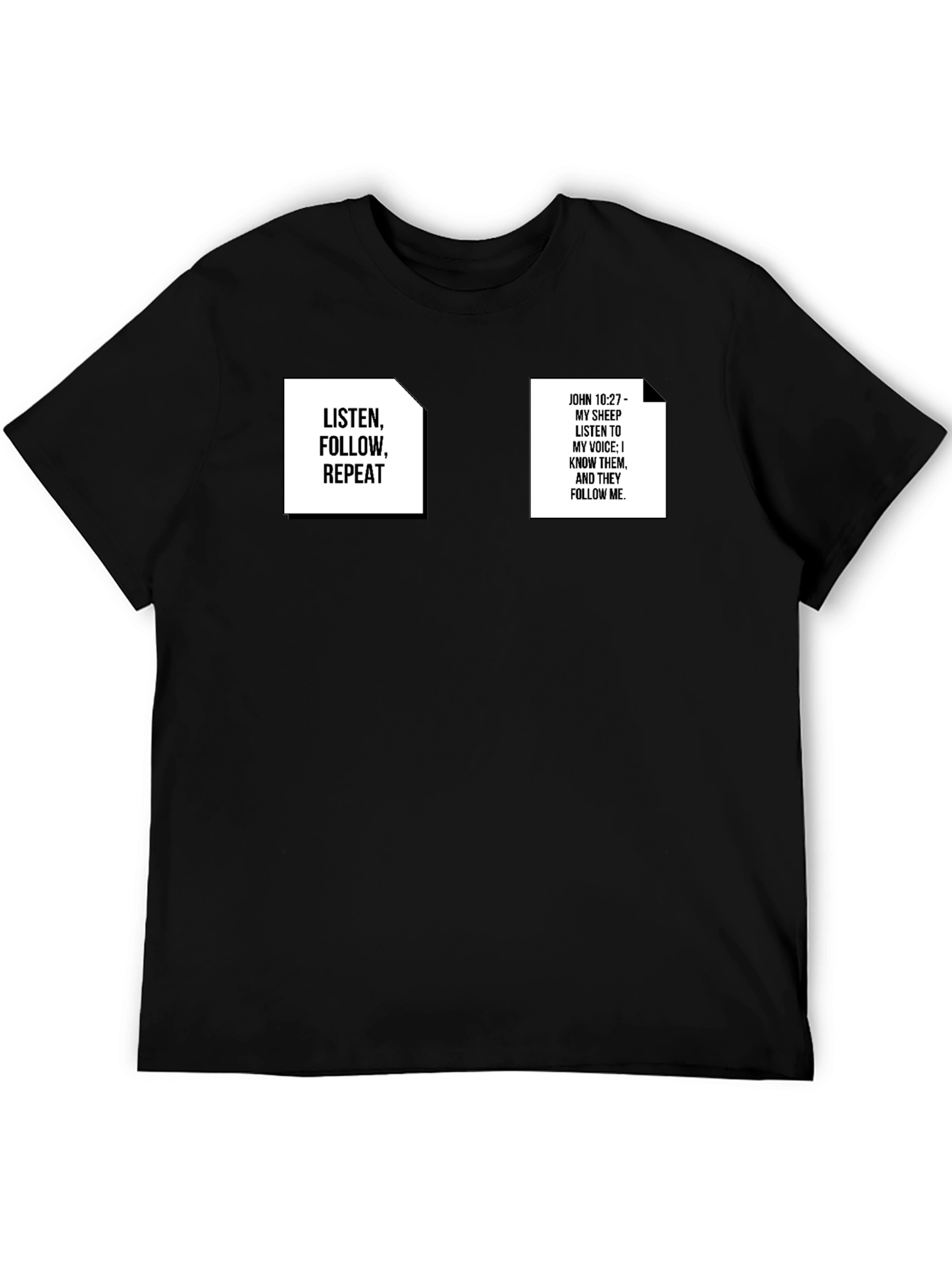 Camiseta Negra con Mensajes Inspiradores