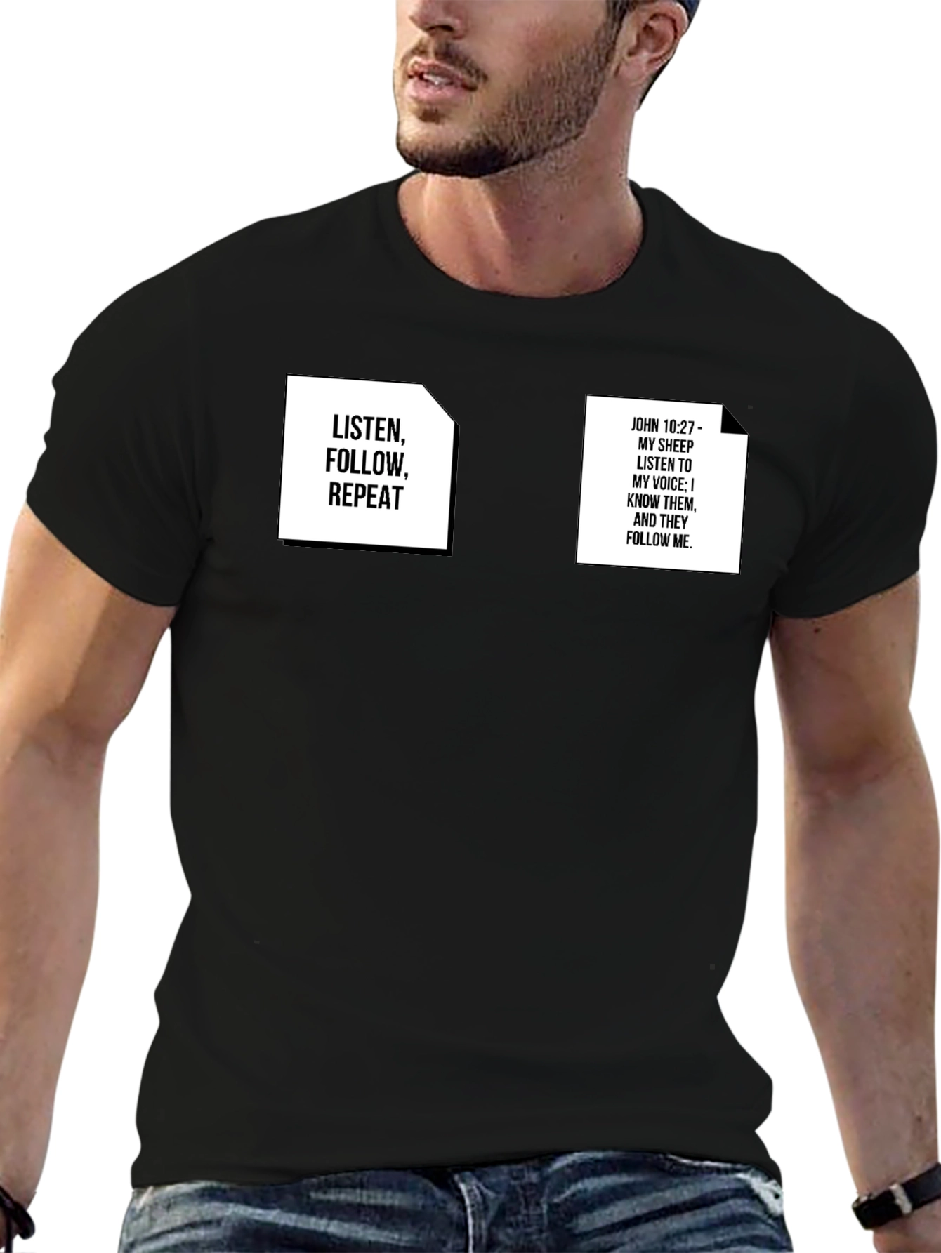 Camiseta Negra con Mensajes Inspiradores