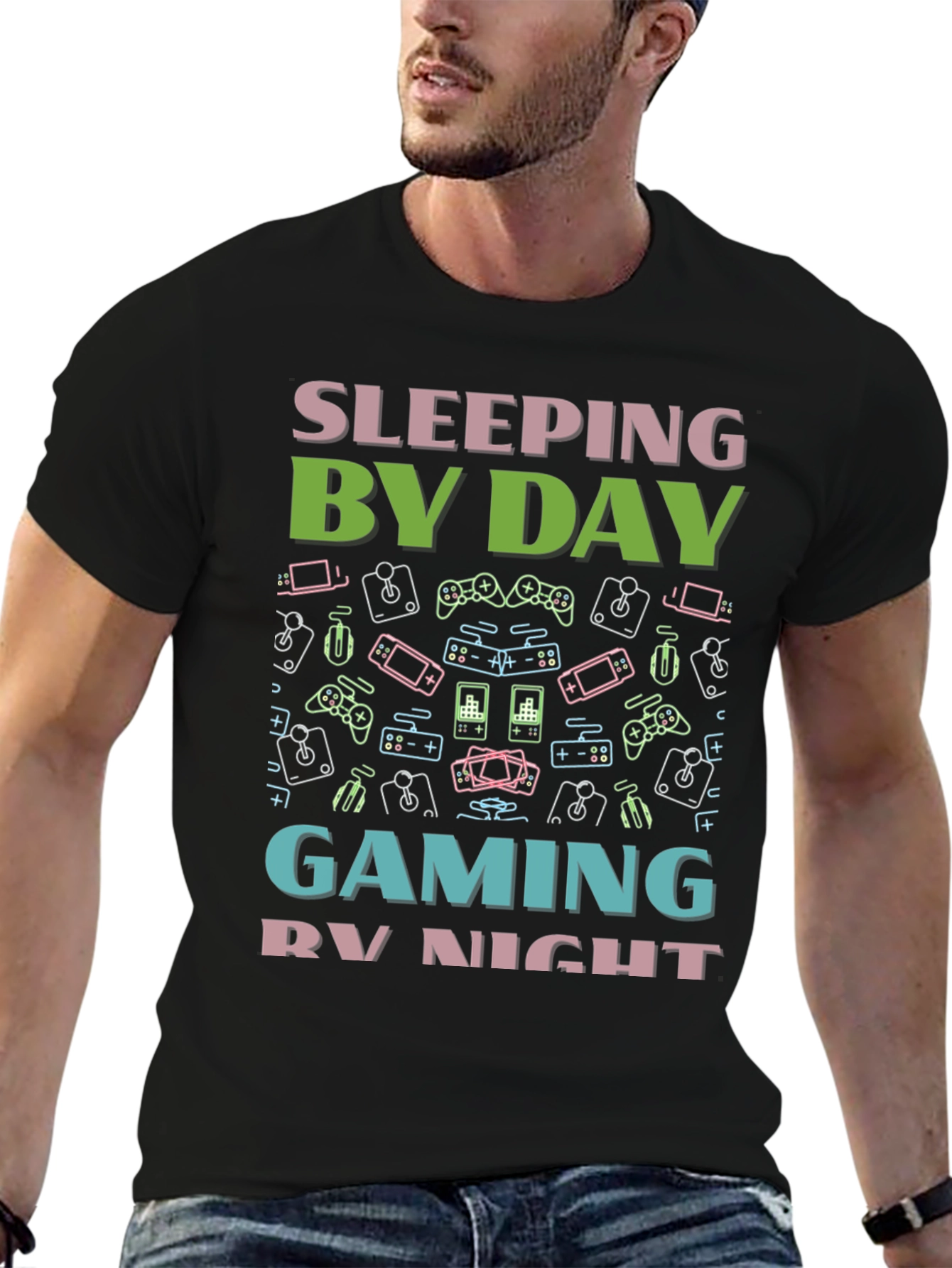 Camiseta Gaming: Sleeping By Day