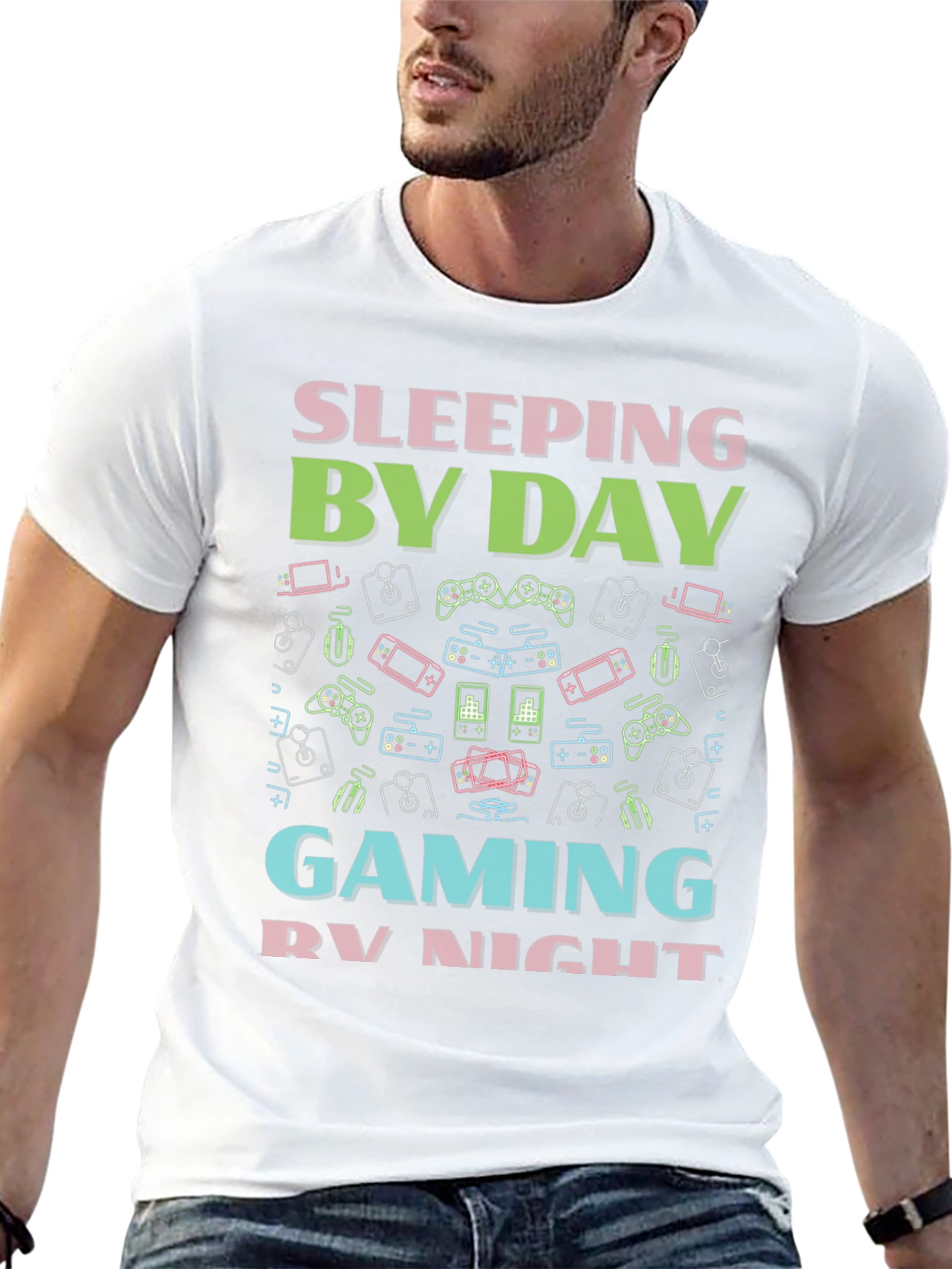 Camiseta Gaming: Sleeping By Day
