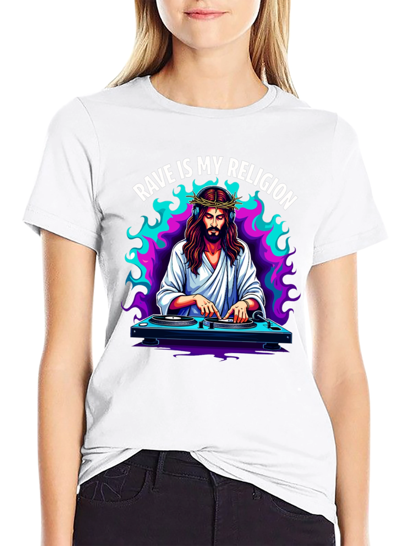Camiseta Rave is My Religion - Diseño Único