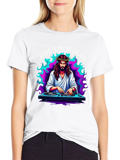 Camiseta Rave is My Religion - Diseño Único