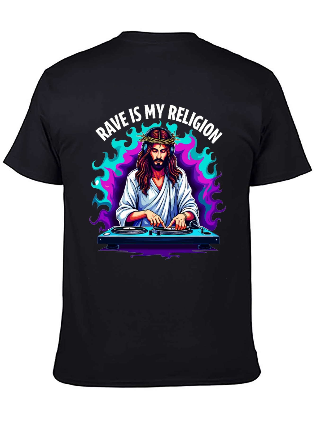 Camiseta Rave is My Religion - Diseño Único
