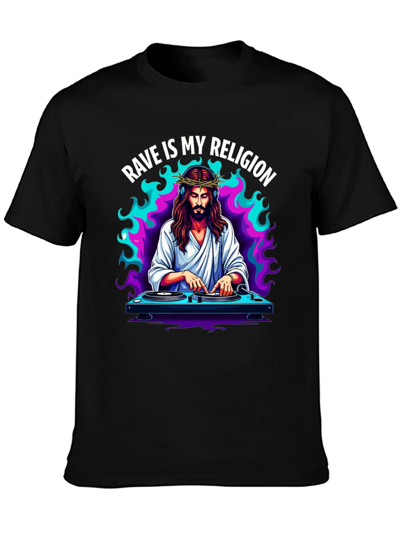 Camiseta Rave is My Religion - Diseño Único