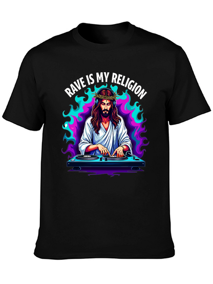 Camiseta Rave is My Religion - Diseño Único