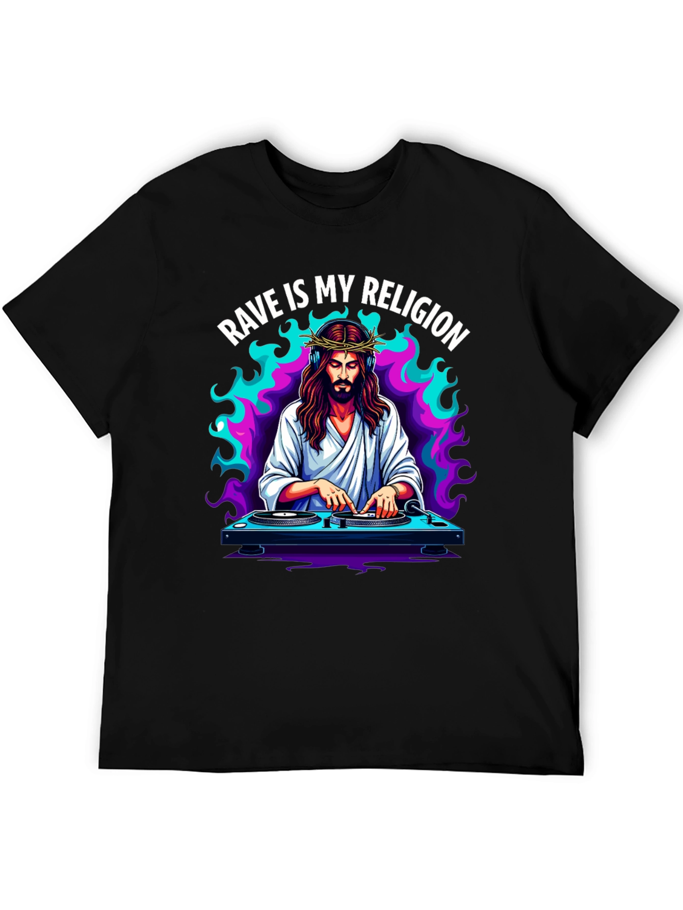 Camiseta Rave is My Religion - Diseño Único