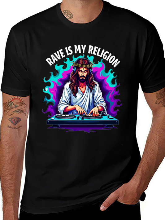 Camiseta Rave is My Religion - Diseño Único