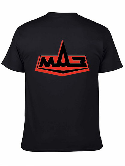 Camiseta Negra con Logo WASP Rojo y Negro