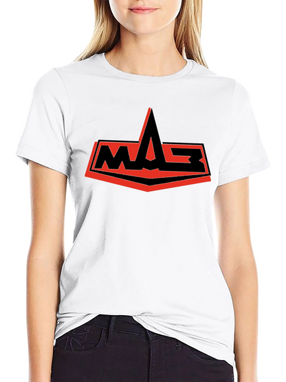 Camiseta Negra con Logo WASP Rojo y Negro