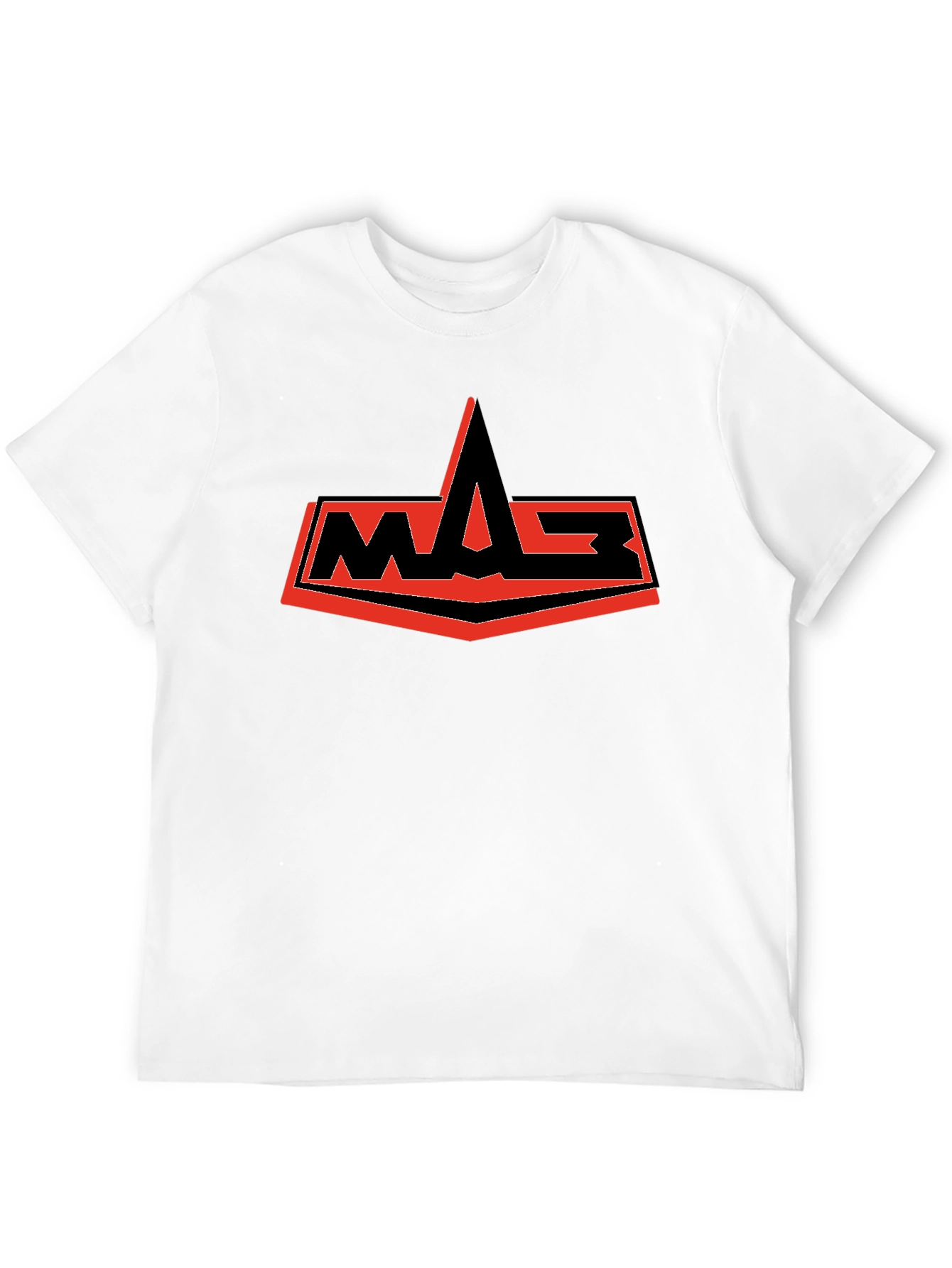 Camiseta Negra con Logo WASP Rojo y Negro