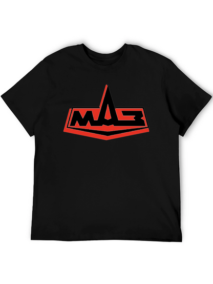 Camiseta Negra con Logo WASP Rojo y Negro