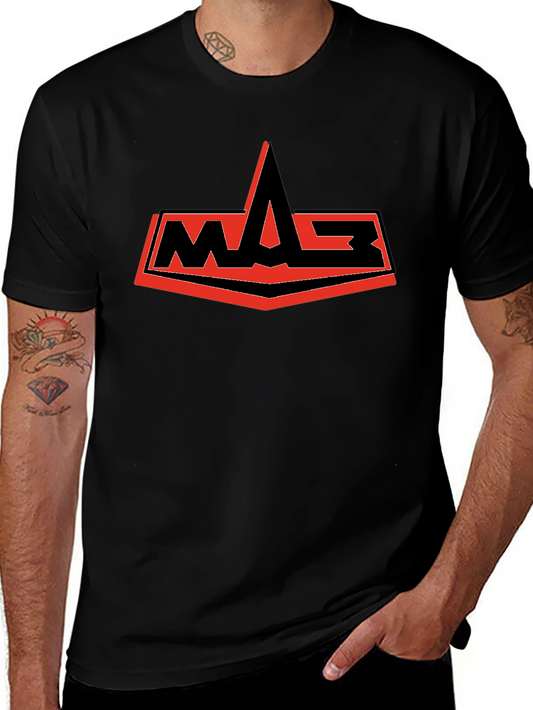 Camiseta Negra con Logo WASP Rojo y Negro