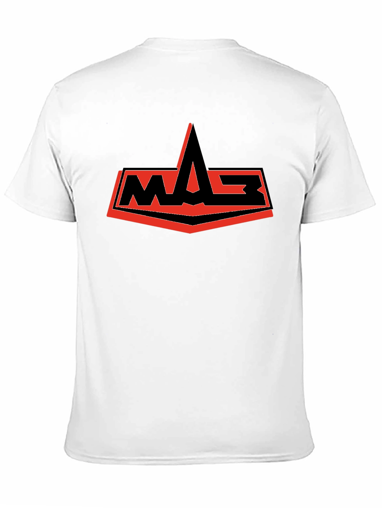 Camiseta Negra con Logo WASP Rojo y Negro