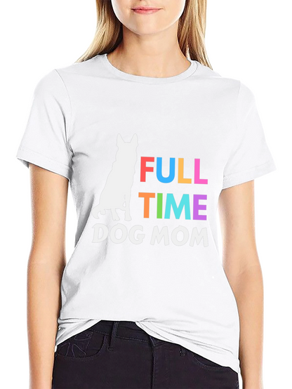 Camiseta Negra Full Time Dog Mom