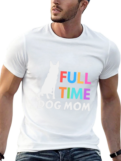 Camiseta Negra Full Time Dog Mom