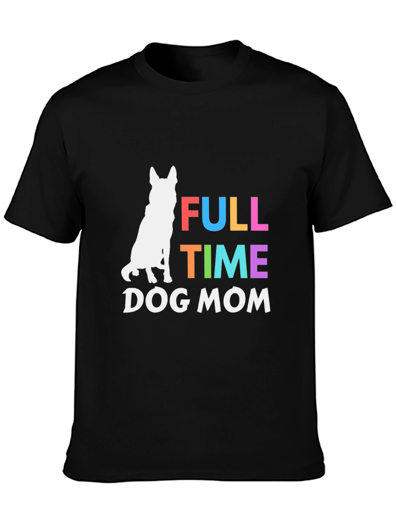 Camiseta Negra Full Time Dog Mom