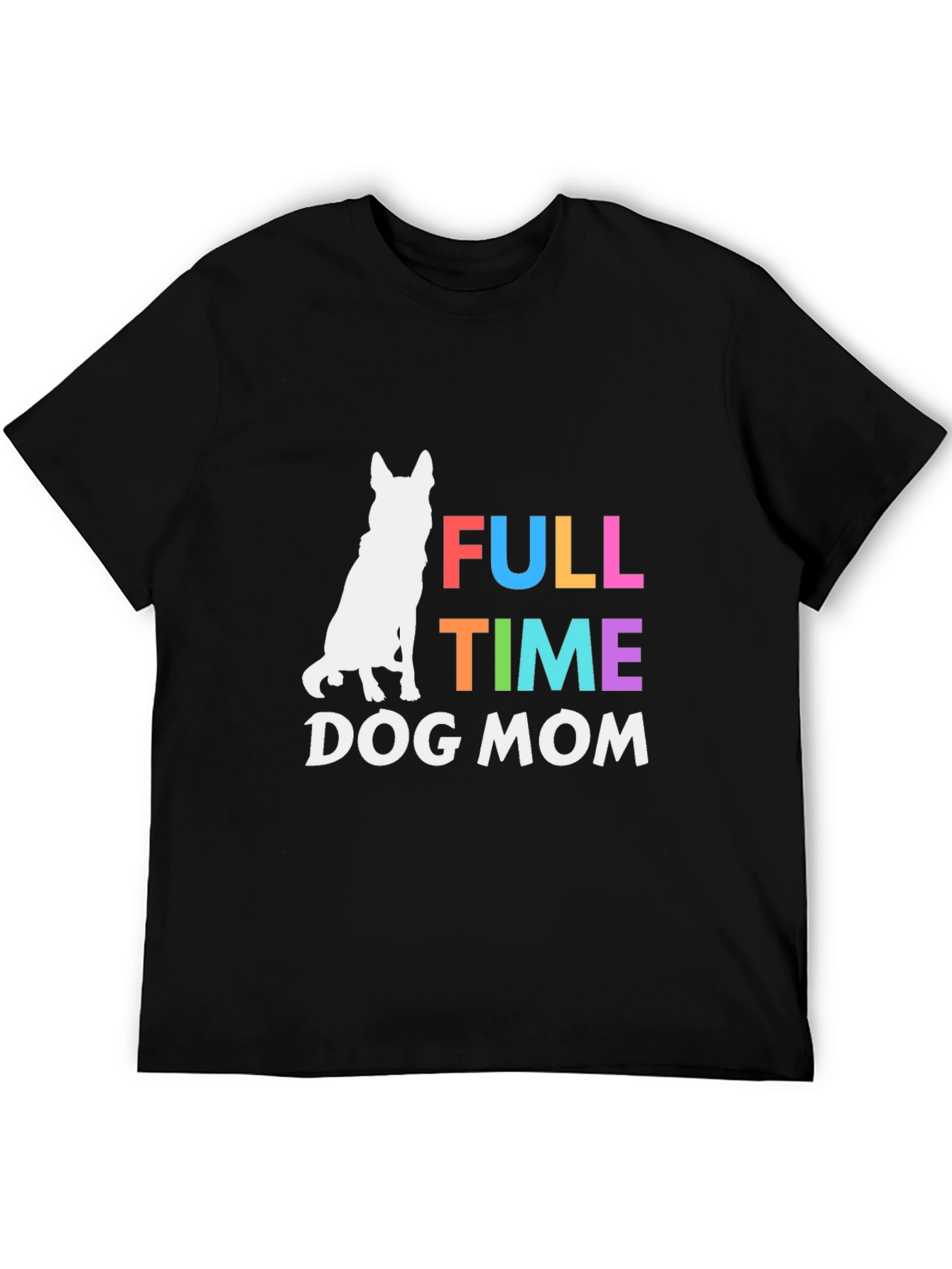 Camiseta Negra Full Time Dog Mom