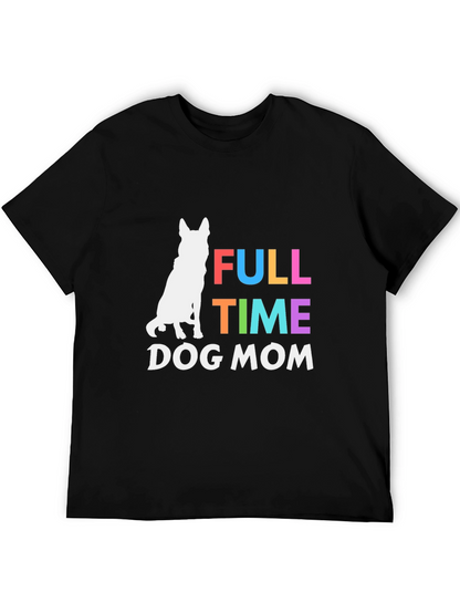Camiseta Negra Full Time Dog Mom