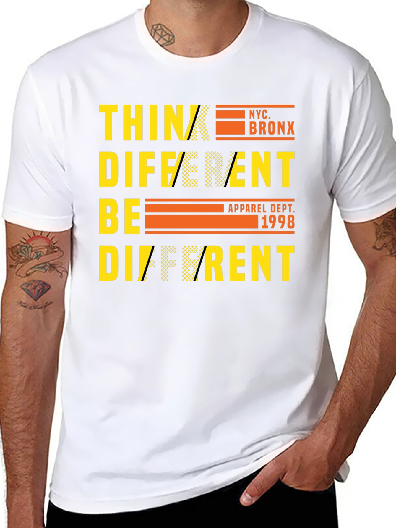 Camiseta Negra Think Different NYC Bronx