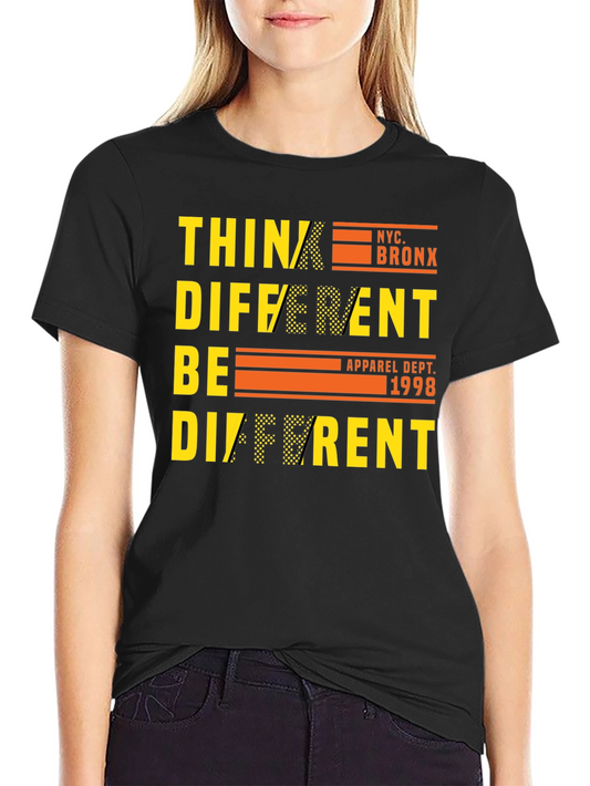 Camiseta Negra Think Different NYC Bronx