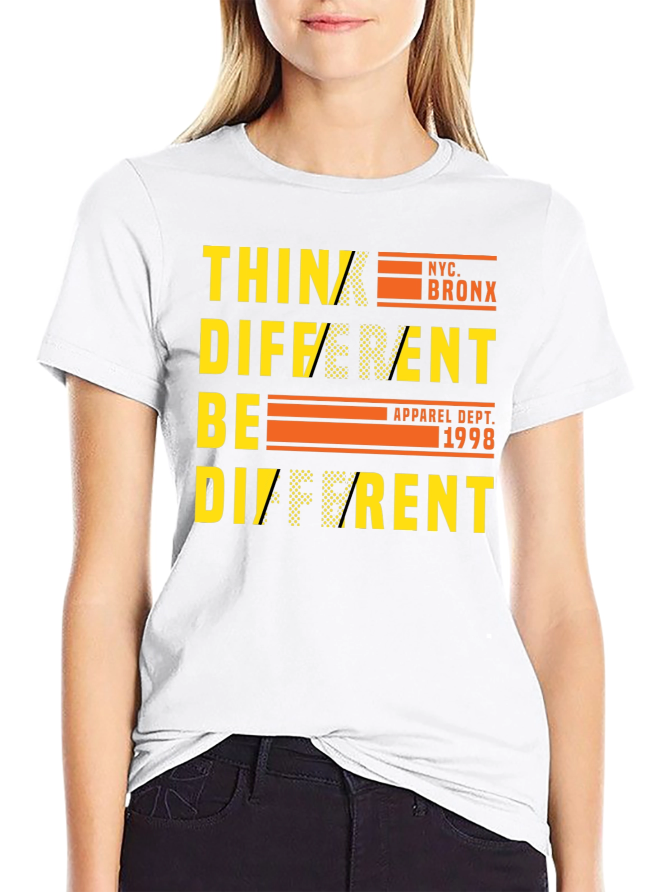 Camiseta Negra Think Different NYC Bronx