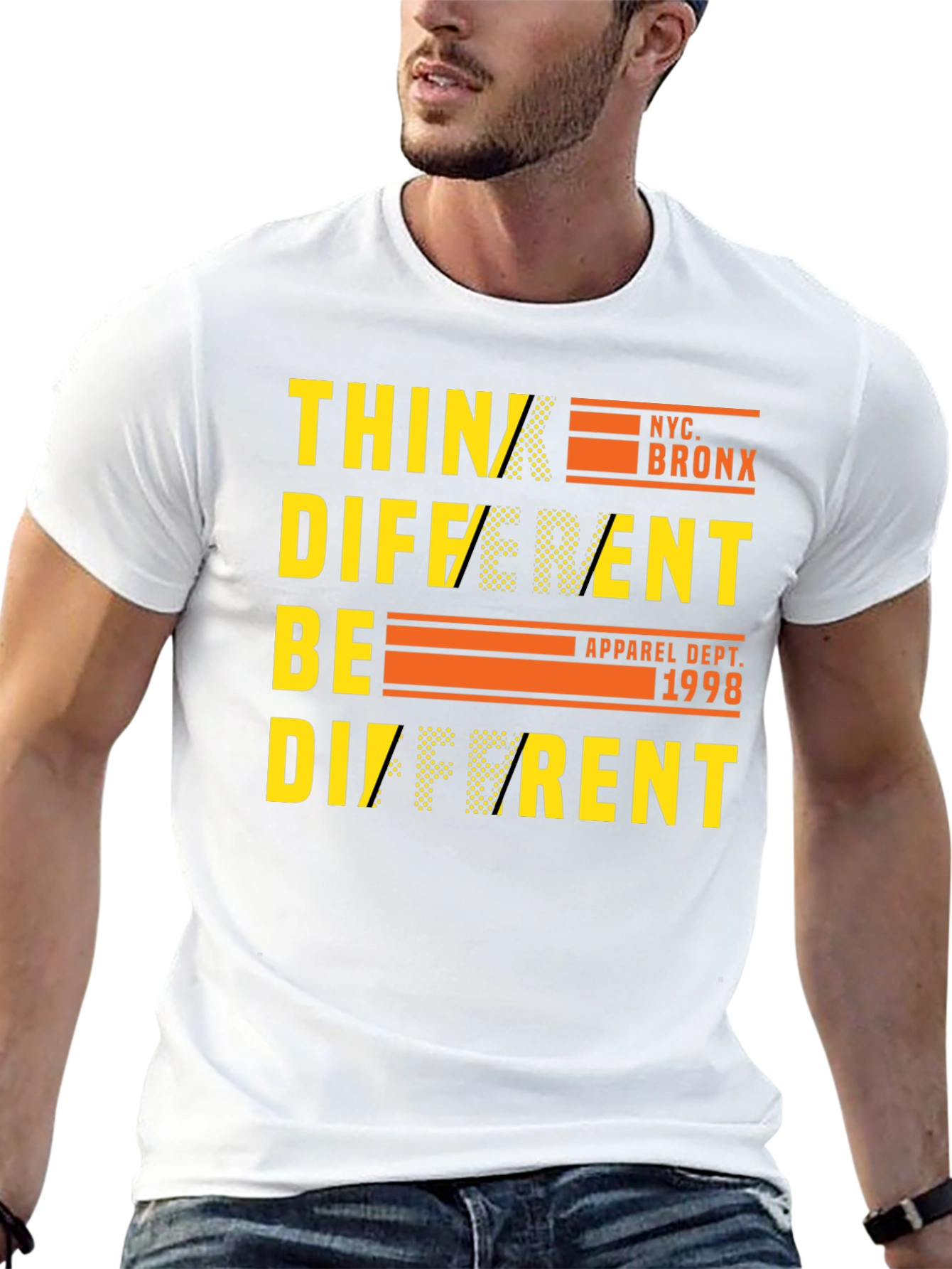 Camiseta Negra Think Different NYC Bronx
