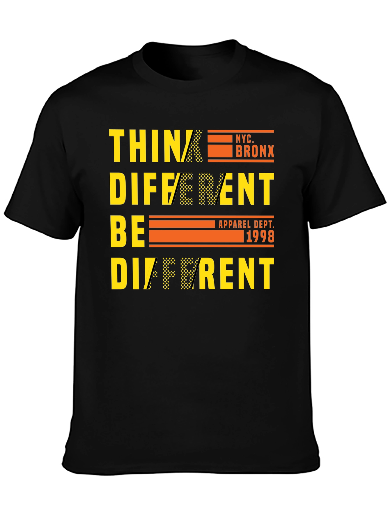 Camiseta Negra Think Different NYC Bronx