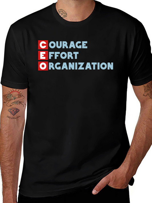 Camiseta CEO: Coraje Esfuerzo Organización - Algodón