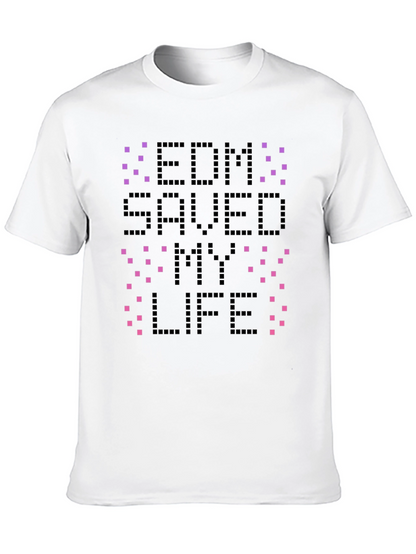 Camiseta Negra EDM Saved My Life