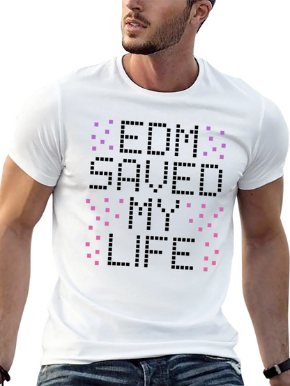 Camiseta Negra EDM Saved My Life