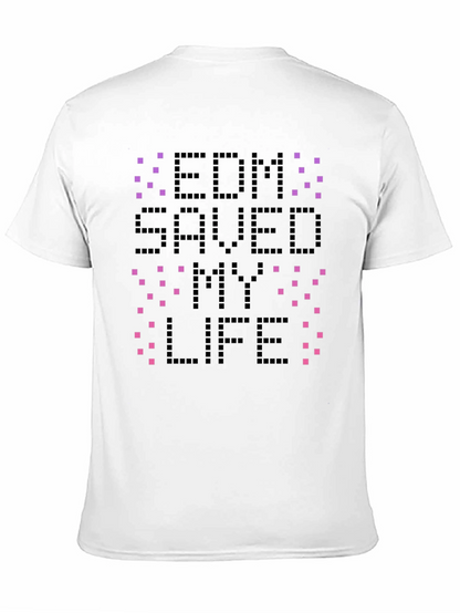 Camiseta Negra EDM Saved My Life