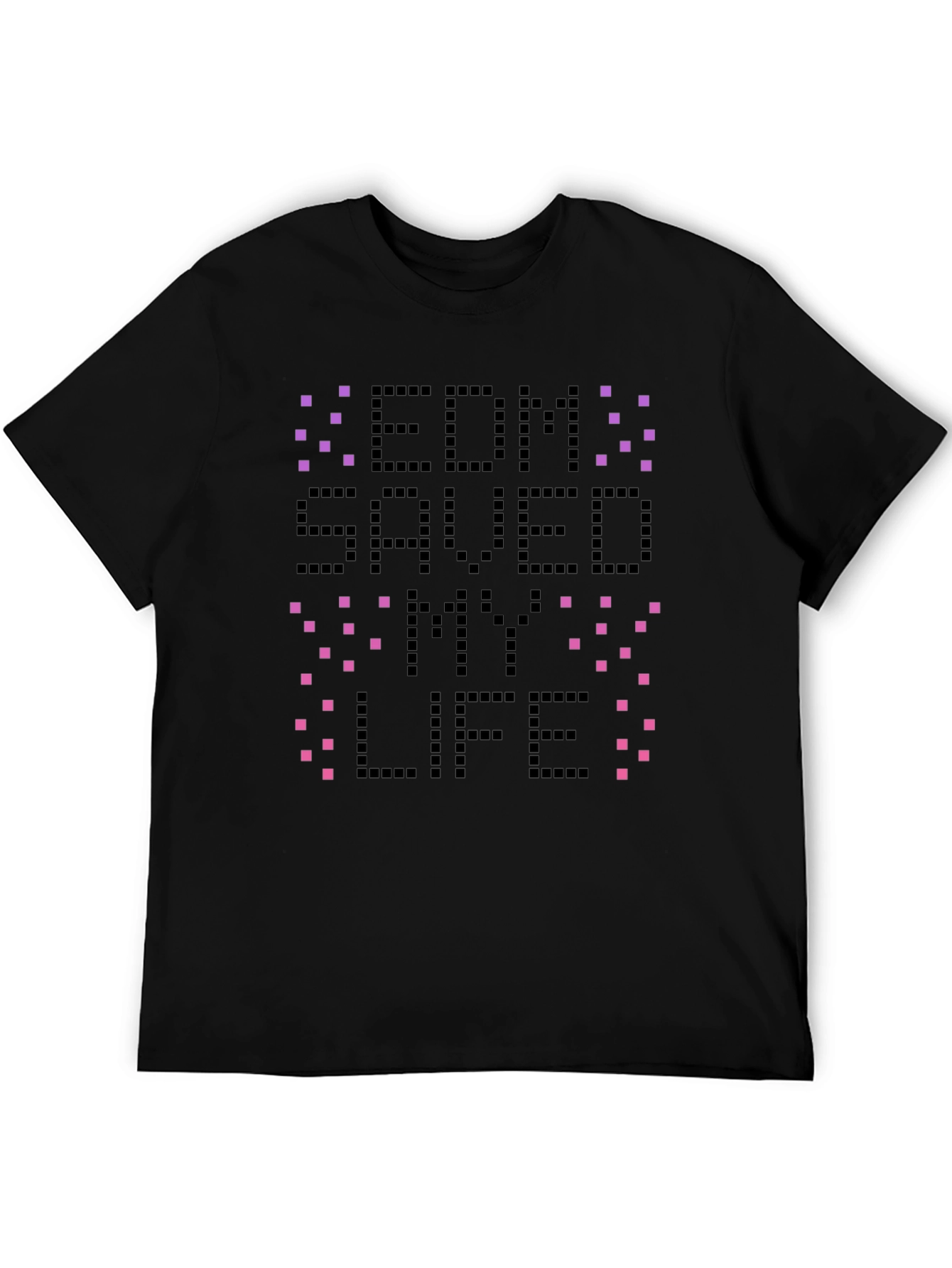 Camiseta Negra EDM Saved My Life