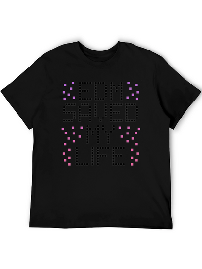 Camiseta Negra EDM Saved My Life
