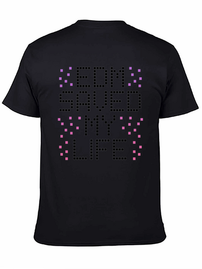 Camiseta Negra EDM Saved My Life