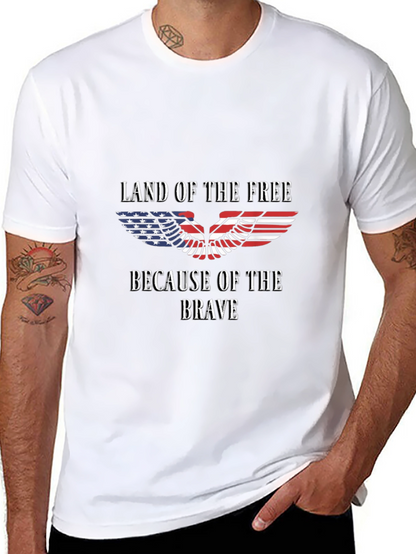 Camiseta patriótica: Tierra de libres