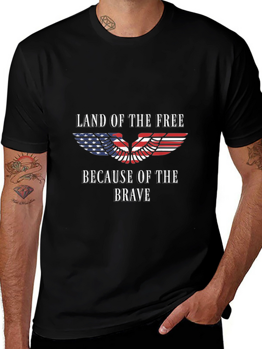 Camiseta patriótica: Tierra de libres