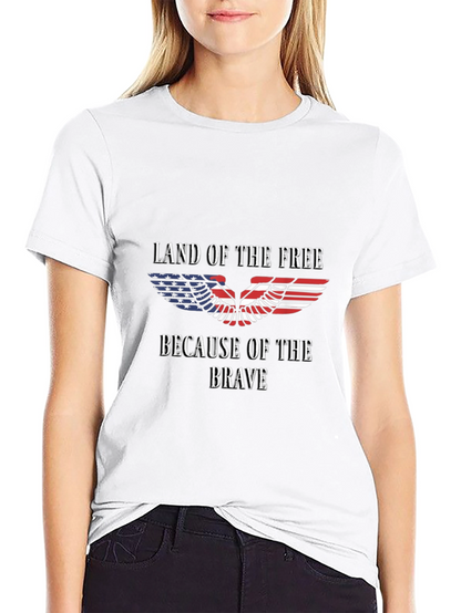 Camiseta patriótica: Tierra de libres