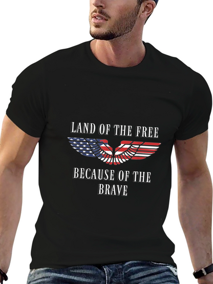 Camiseta patriótica: Tierra de libres