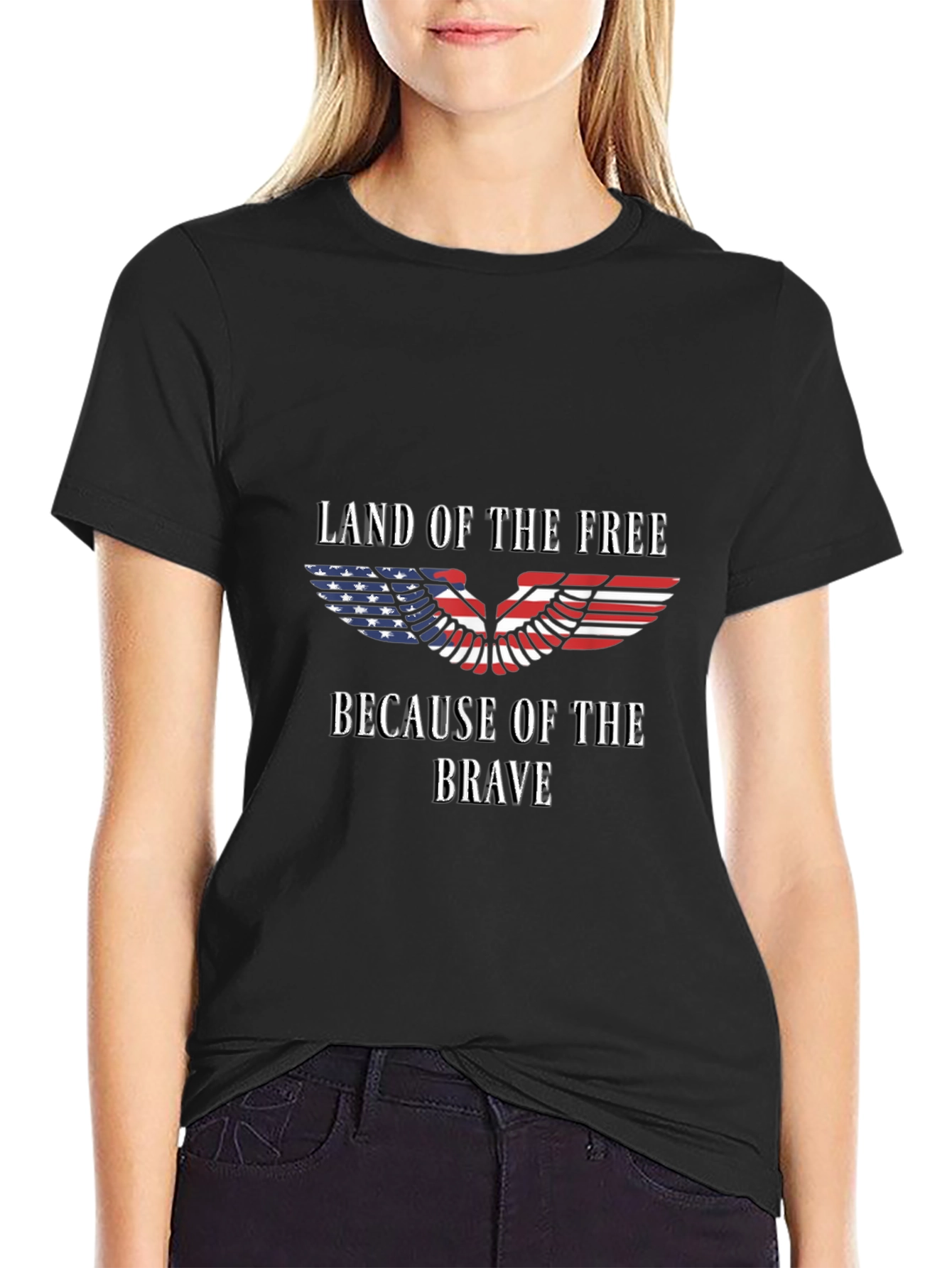 Camiseta patriótica: Tierra de libres