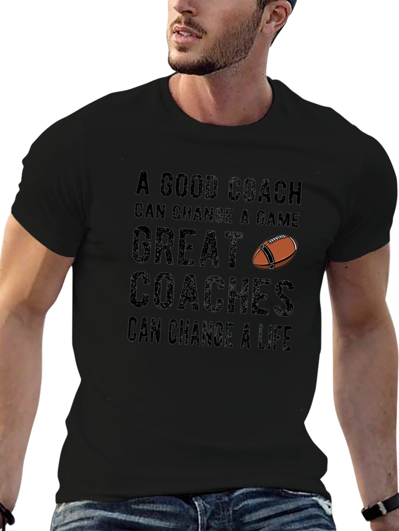 Camiseta Negra: Buen Entrenador Gran Entrenador