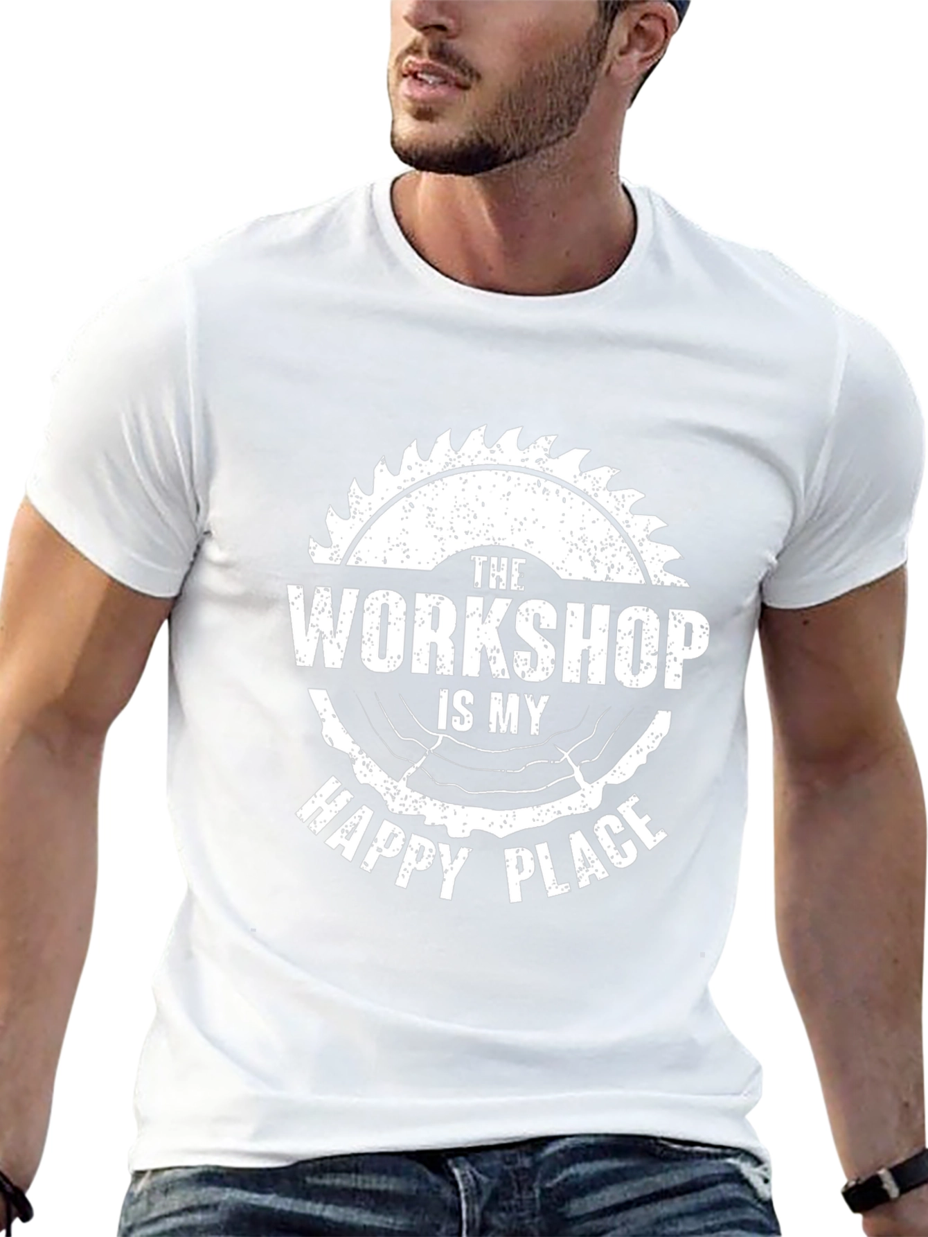 Camiseta Negra El Taller es Mi Lugar Feliz