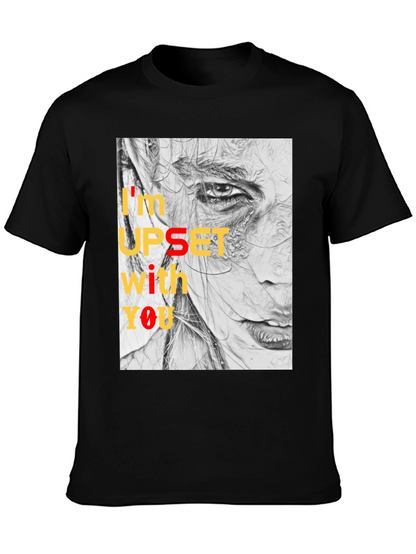 Camiseta Negra Estampada: Expresión Artística y Actitud