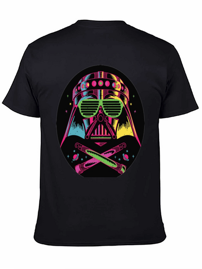 Camiseta Darth Vader Neón Hombre Algodón