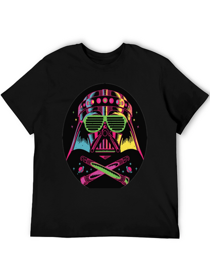 Camiseta Darth Vader Neón Hombre Algodón