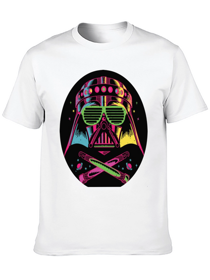 Camiseta Darth Vader Neón Hombre Algodón